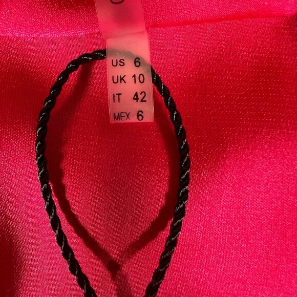 Elie Tahari Collection Womens Pink Fit & Flare Pleated Cowl Neck Dress Size 6 - Picture 11 of 16